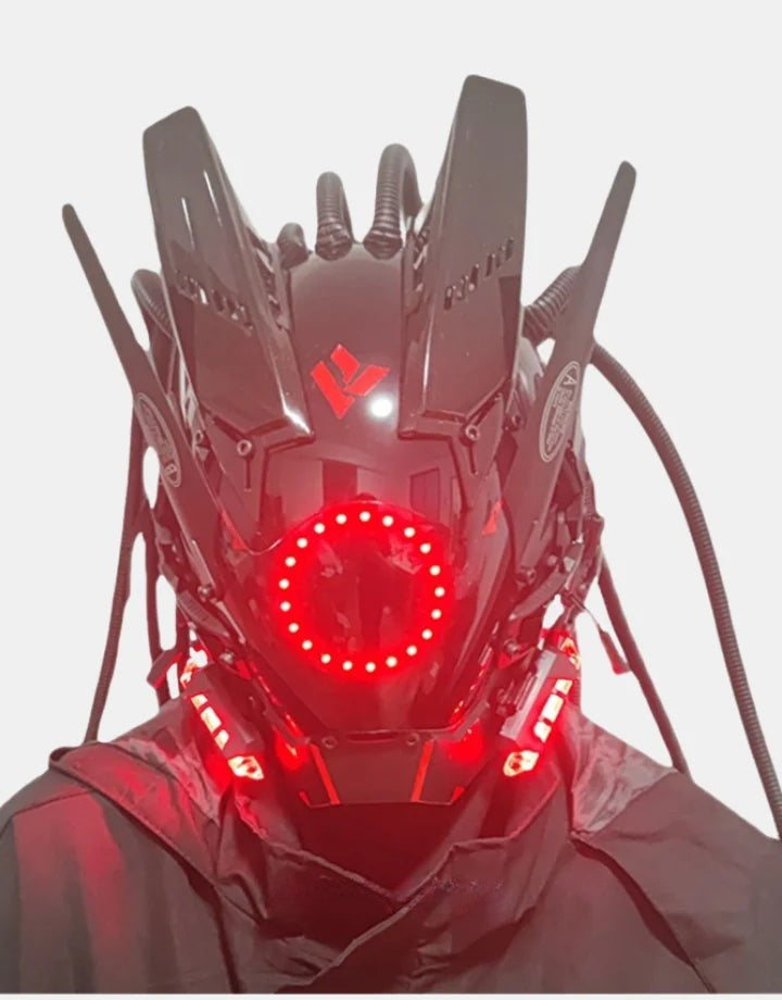 shop and buy Cyberpunk Techwear LED Mask for halloween and cosplay