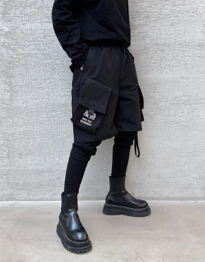 shop and buy Men's Layered Tactical Cargo Shorts
