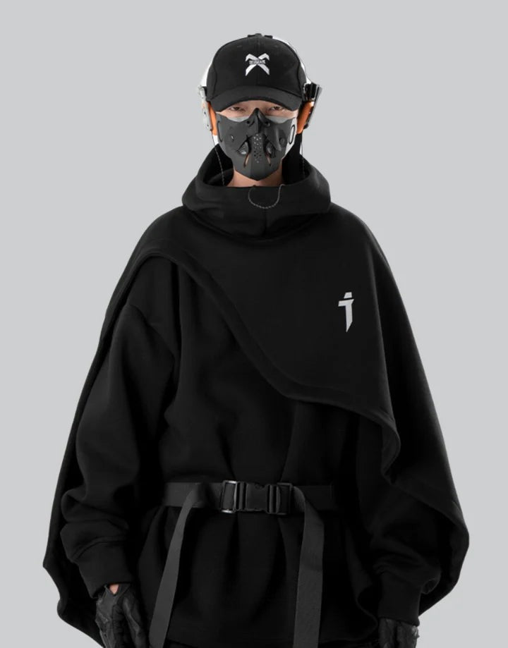 shop and buy Minimalist Cyberpunk Draped Mantle