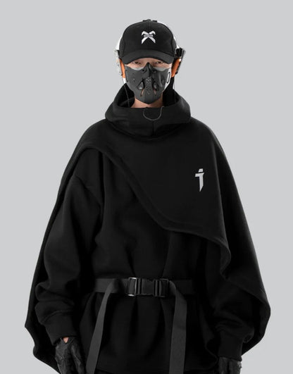 shop and buy Minimalist Cyberpunk Draped Mantle