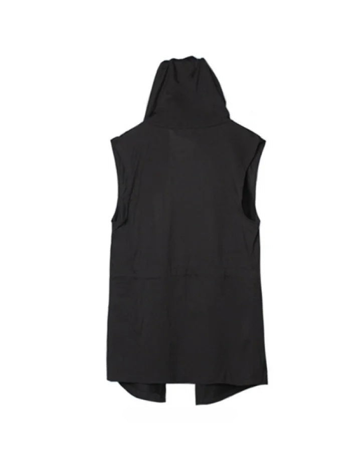 Black Sleeveless Poncho