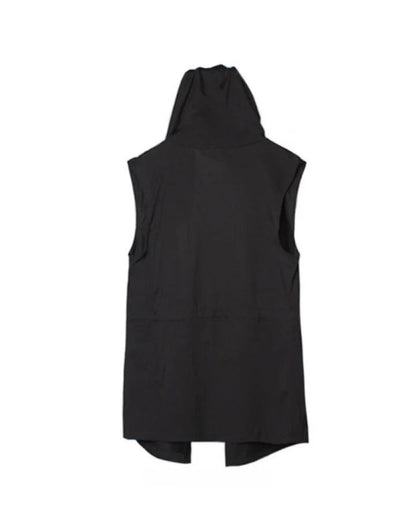 Black Sleeveless Poncho