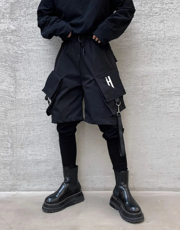 shop and buy Men's Layered Tactical Cargo Shorts