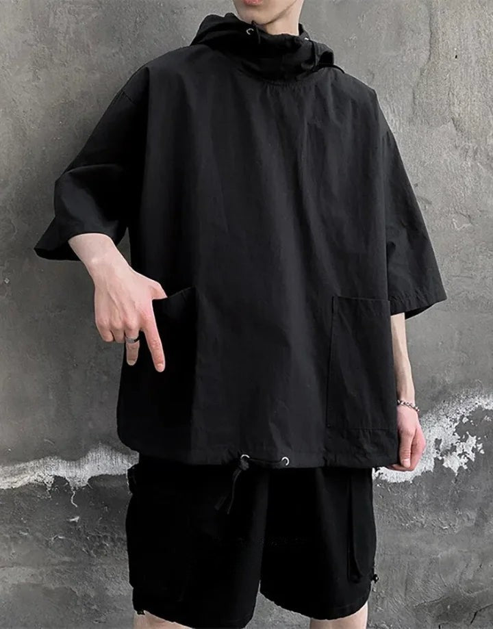 shop and buy Shadow Cowl Hooded T-Shirt