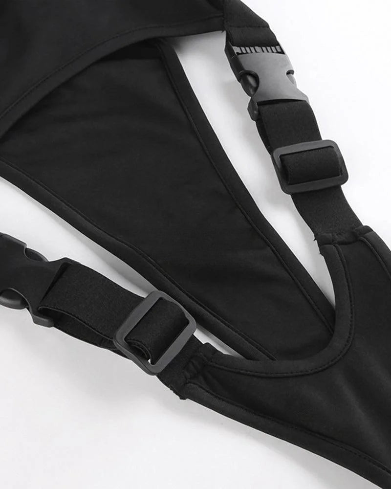 shop and buy womens Cut Out Buckle Bodysuit