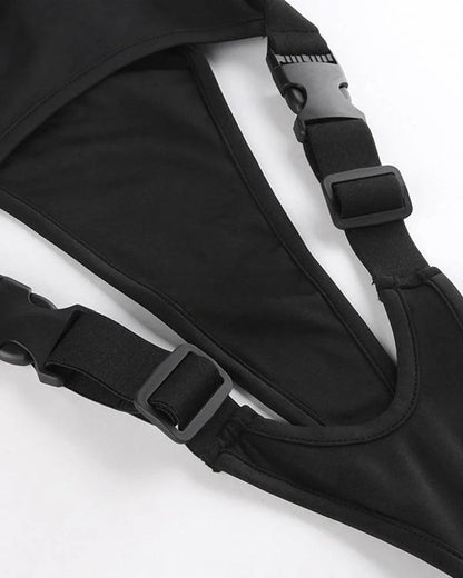 shop and buy womens Cut Out Buckle Bodysuit