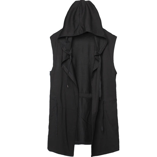 Black Sleeveless Poncho