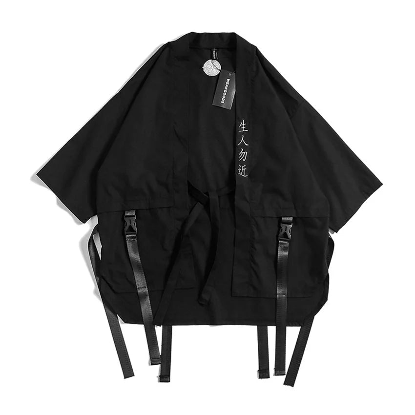 shop and buy Black Techwear Streetwear Robe Set