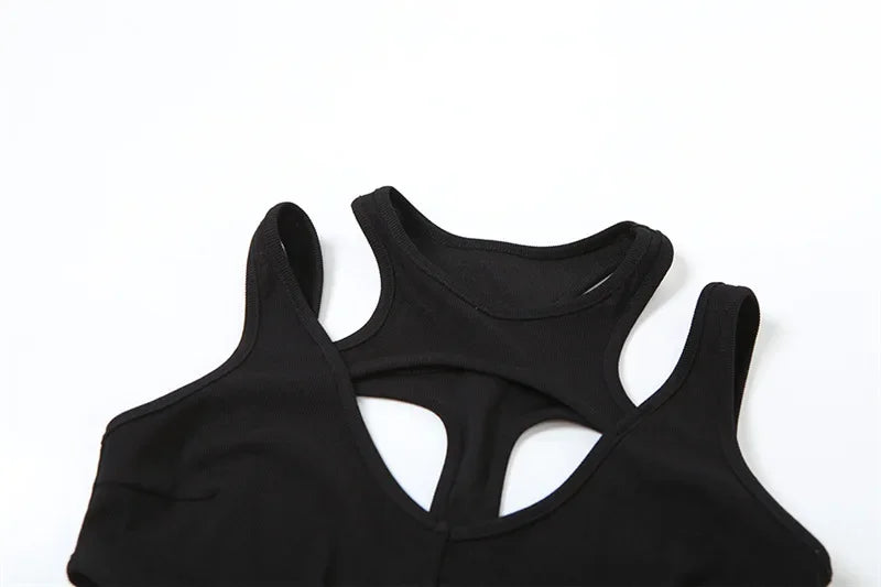 shop and buy Black Cut Out Bodysuit