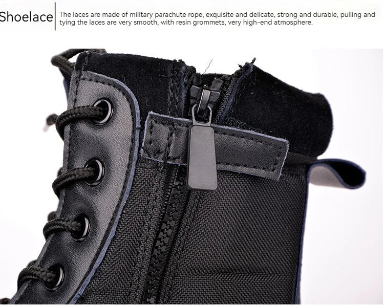 shop and buy shop and buy Black Tactical Side Zip Boots