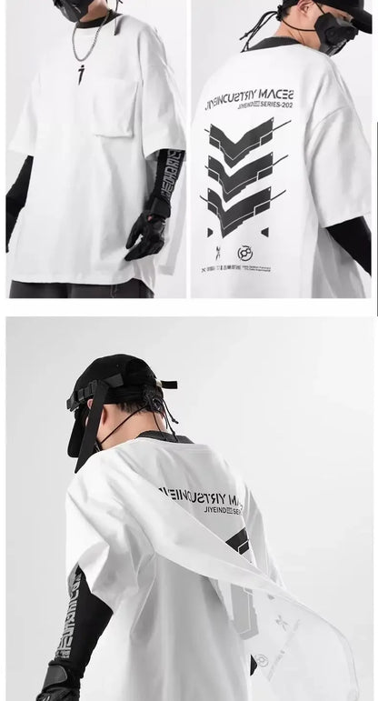 shop and buy Signal Override Cyberpunk Graphic Tee