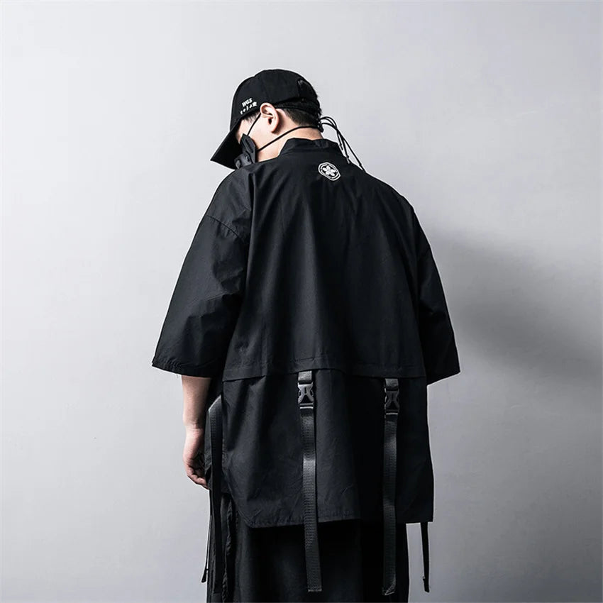 shop and buy Black Techwear Streetwear Robe Set