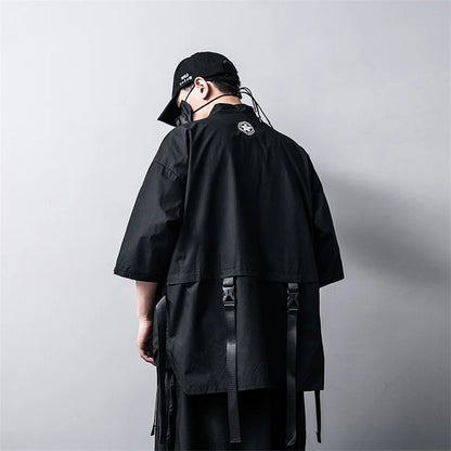shop and buy Black Techwear Streetwear Robe Set