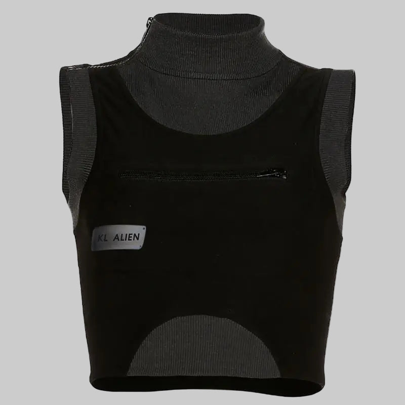 shop and buy Techwear Sleeveless Crop Top