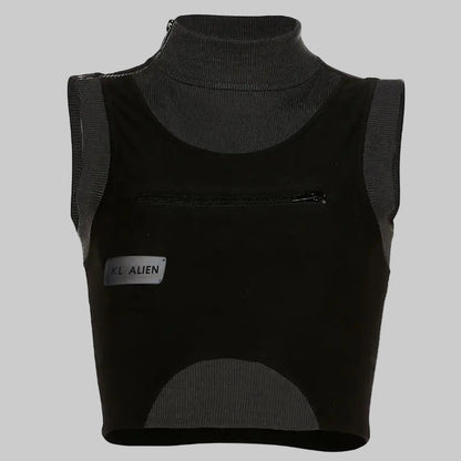 shop and buy Techwear Sleeveless Crop Top