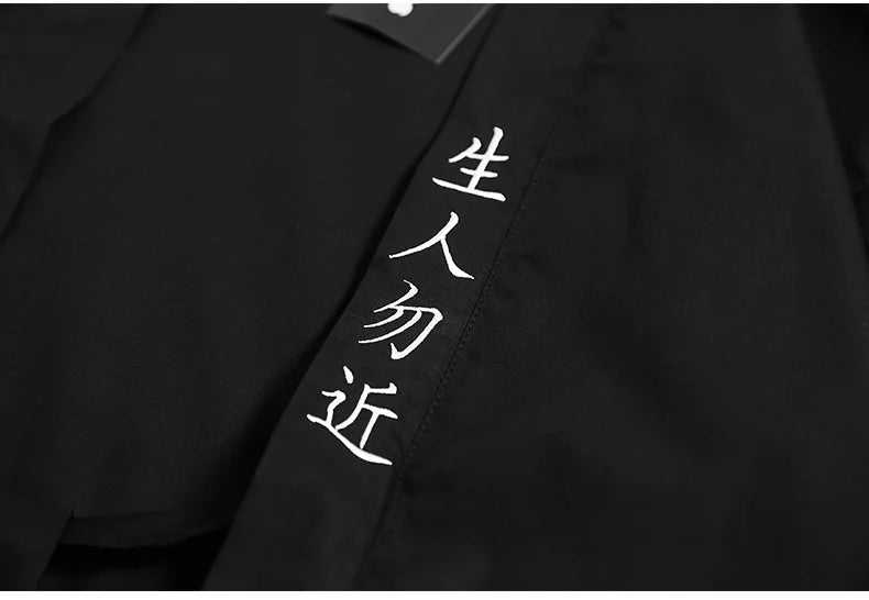 shop and buy Black Techwear Streetwear Robe Set