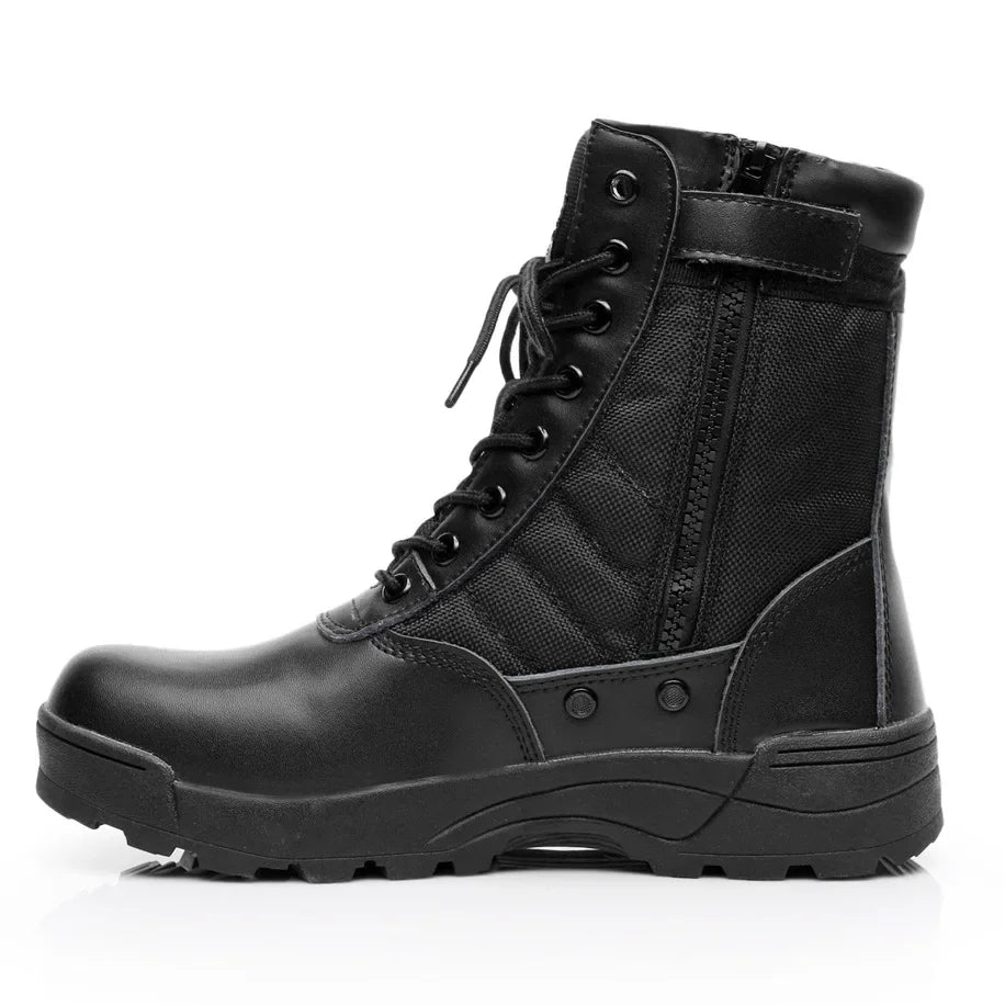 shop and buy shop and buy Black Tactical Side Zip Boots