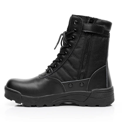 shop and buy shop and buy Black Tactical Side Zip Boots
