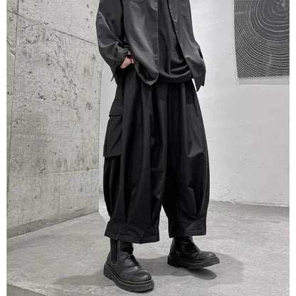 shop and buy Oversized Hakama Cargo Bottoms