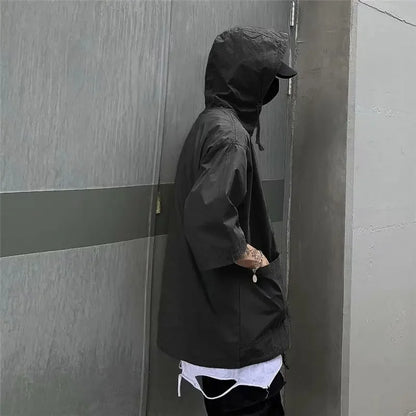 shop and buy Shadow Cowl Hooded T-Shirt