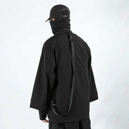 shop and buy Cyberpunk Haori Utility Windbreaker kimono