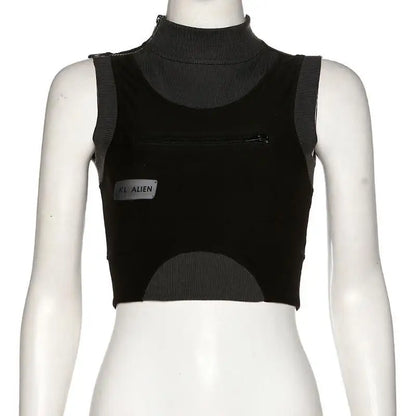 shop and buy Techwear Sleeveless Crop Top