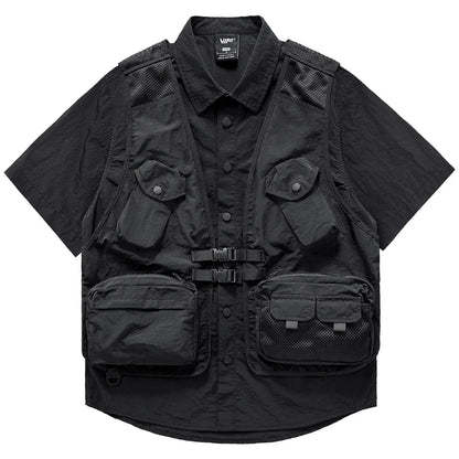 shop and buy Shadowframe Dual-Layer Two-Piece cargo Shirt