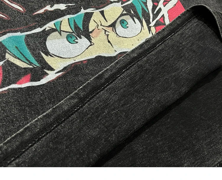 shop and buy Oversized Anime Eyes Shirt