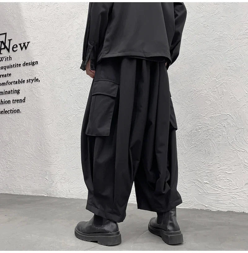shop and buy Oversized Hakama Cargo Bottoms