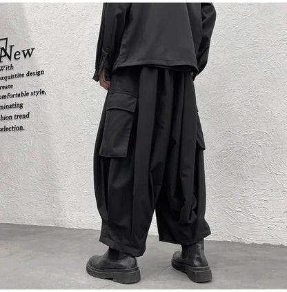 shop and buy Oversized Hakama Cargo Bottoms