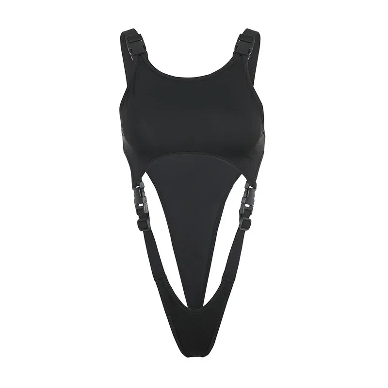 shop and buy womens Cut Out Buckle Bodysuit
