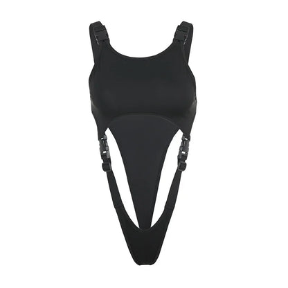 shop and buy womens Cut Out Buckle Bodysuit