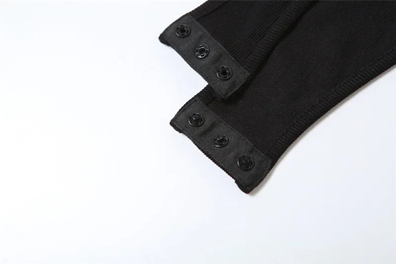 shop and buy Black Cut Out Bodysuit