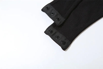 shop and buy Black Cut Out Bodysuit