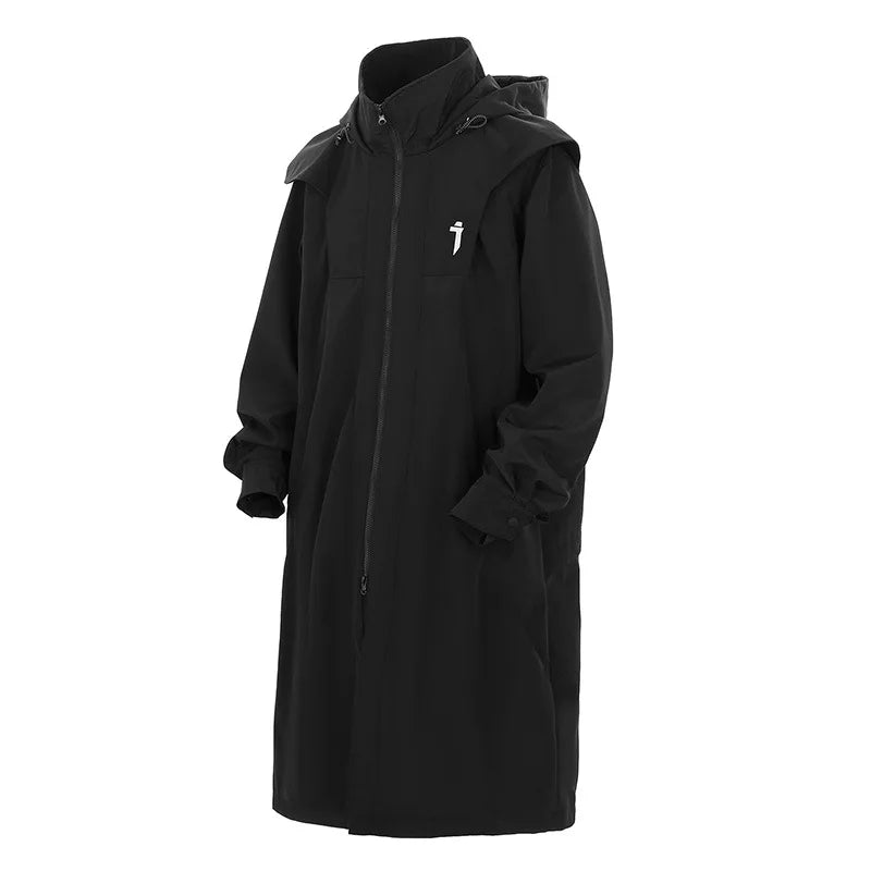 shop and buy double zip cargo longline jacket
