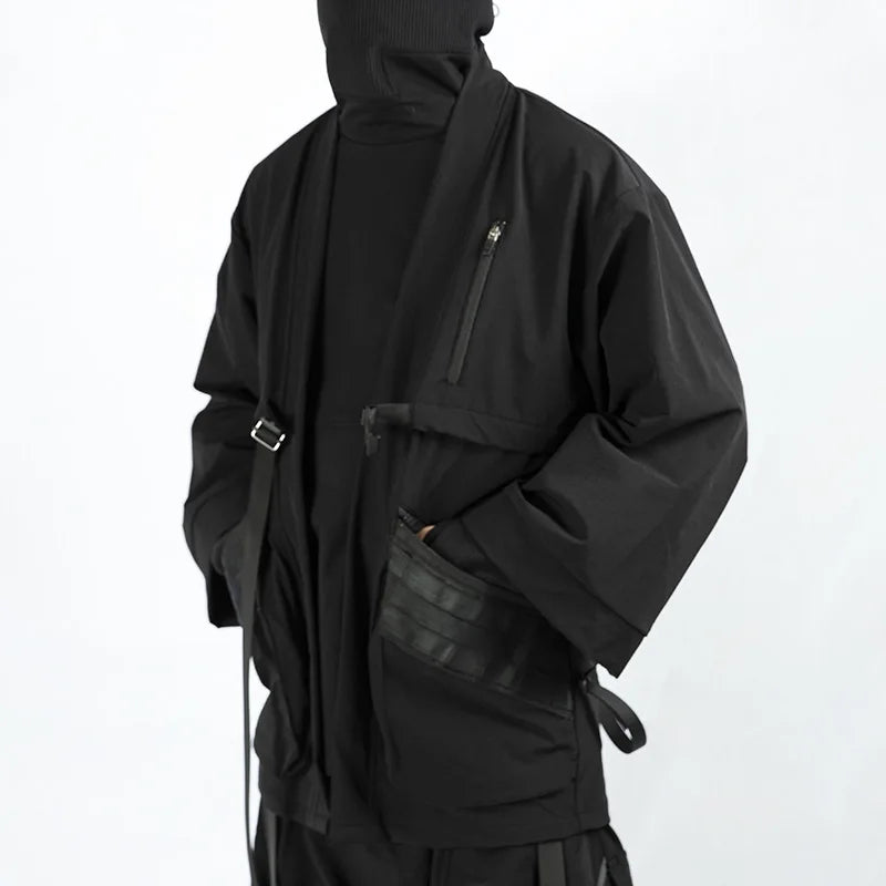 shop and buy Cyberpunk Haori Utility Windbreaker kimono