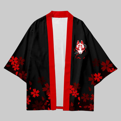 shop and buy Kitsune Fox Print Kimono