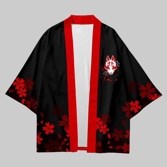 shop and buy Kitsune Fox Print Kimono