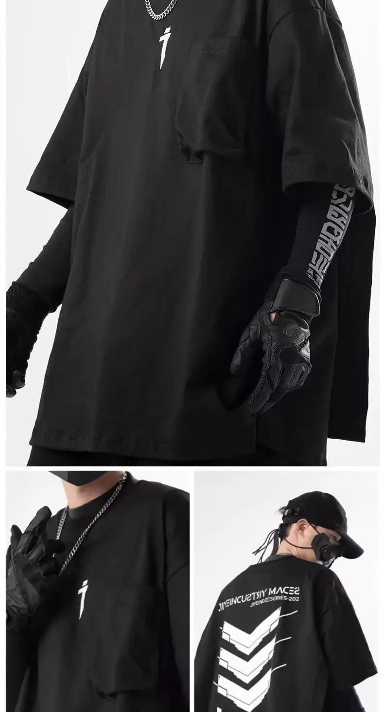 shop and buy Signal Override Cyberpunk Graphic Tee