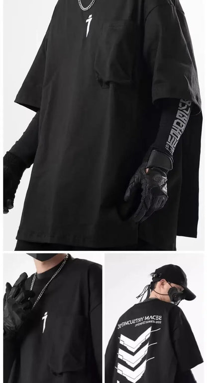 shop and buy Signal Override Cyberpunk Graphic Tee