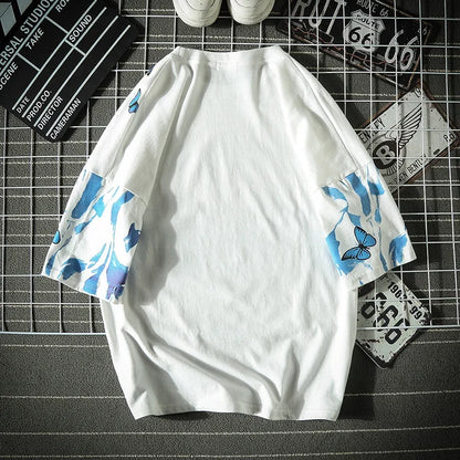 shop and buy Azure Flame Butterfly T-Shirt