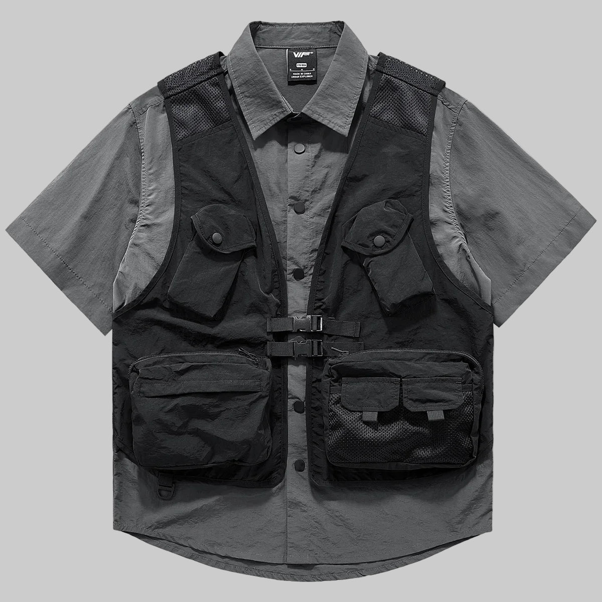 shop and buy Shadowframe Dual-Layer Two-Piece cargo Shirt