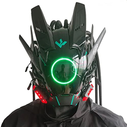 shop and buy Cyberpunk Techwear LED Mask for halloween and cosplay