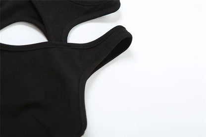 shop and buy Black Cut Out Bodysuit