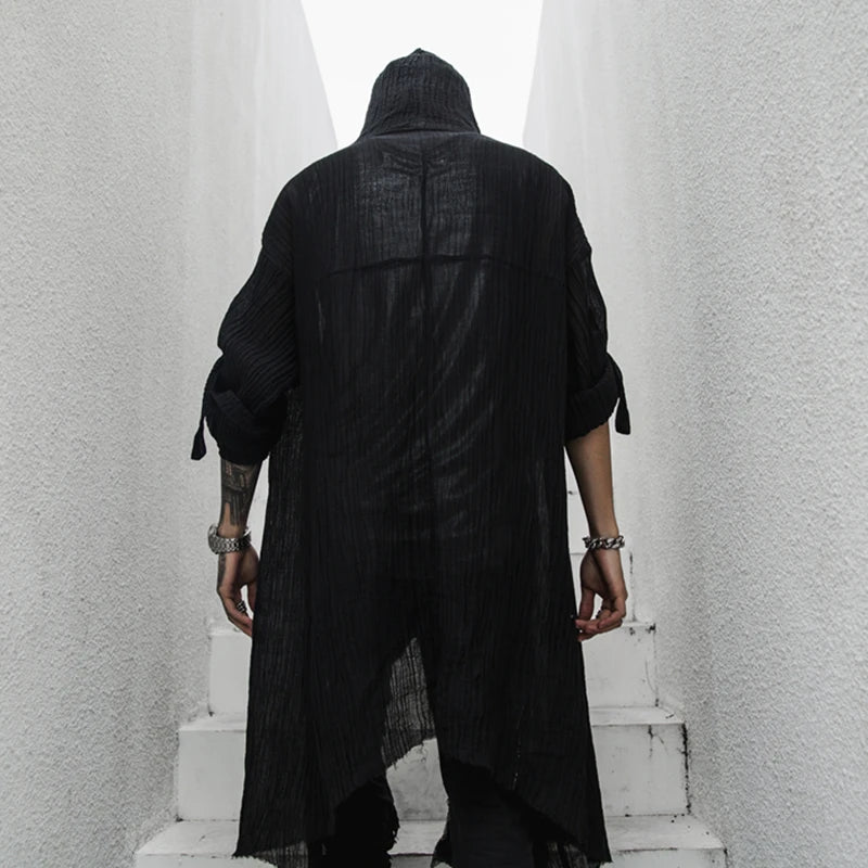 shop and buy Gothic Crinkle Fabric Cape Cloak