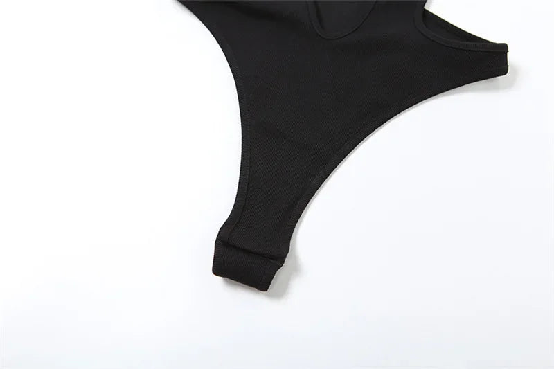shop and buy Black Cut Out Bodysuit