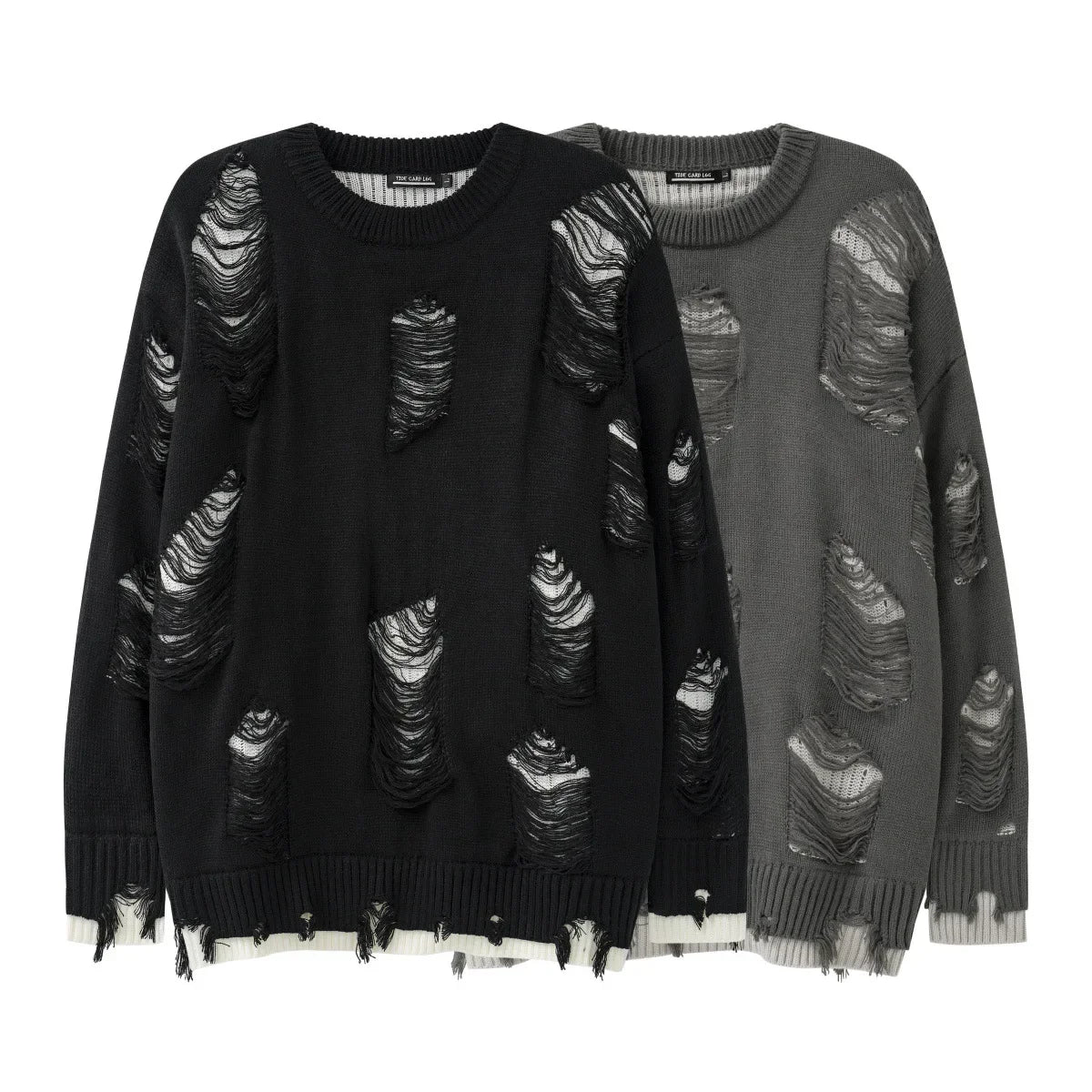 shop and buy Torn Realm Ripped Sweater 