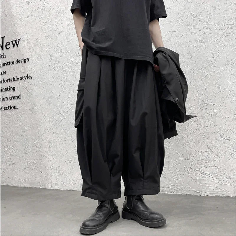 shop and buy Oversized Hakama Cargo Bottoms