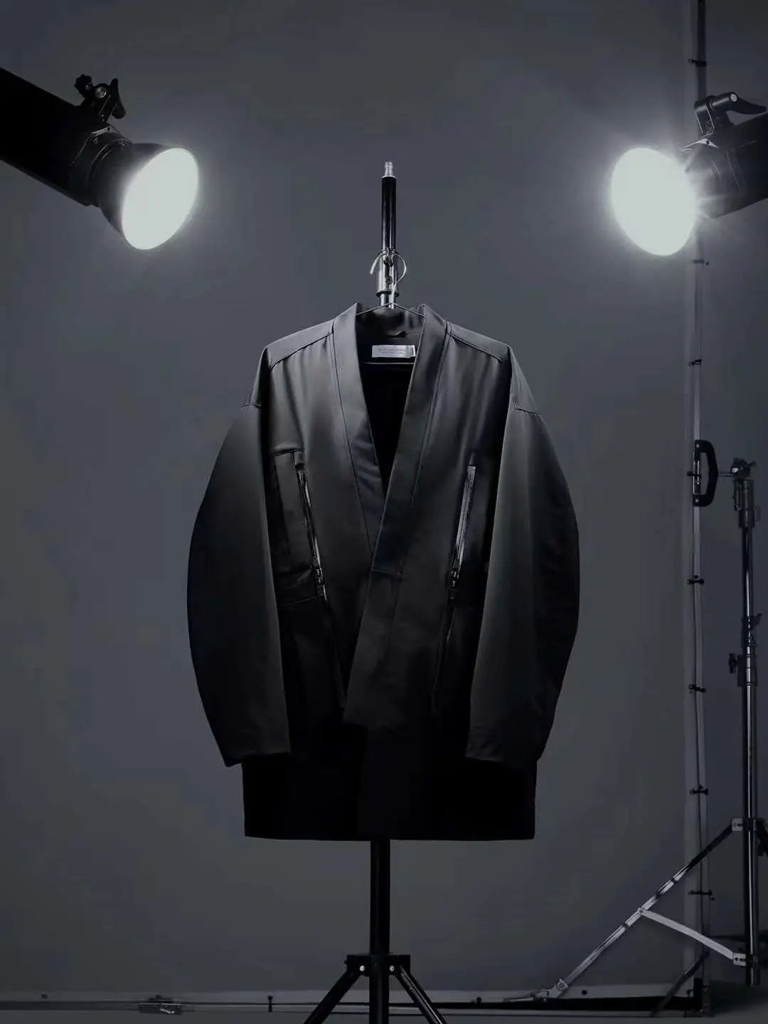 shop and buy Functional Techwear Kimono Jacket with Weather-Resistant Pockets