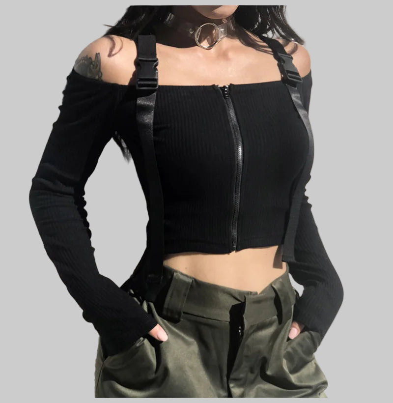 Shop and buy womens Knitted Strapped Top